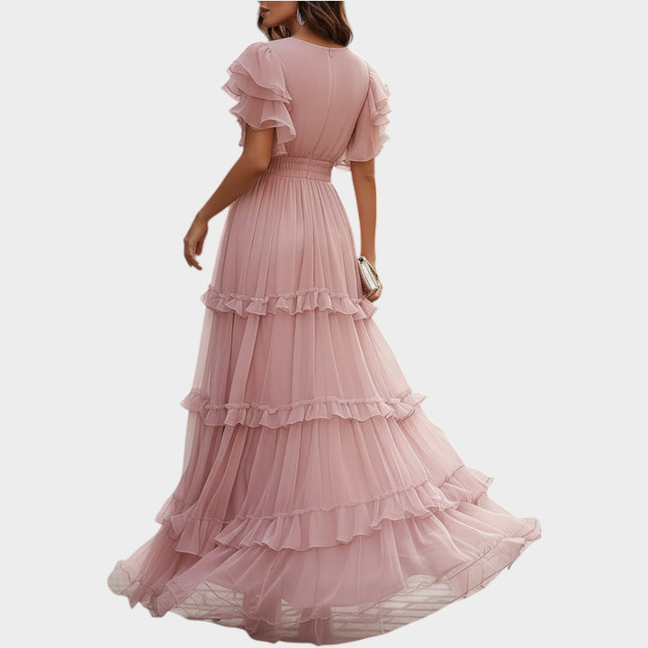 Romantic Tiered Ruffle Maxi Dress