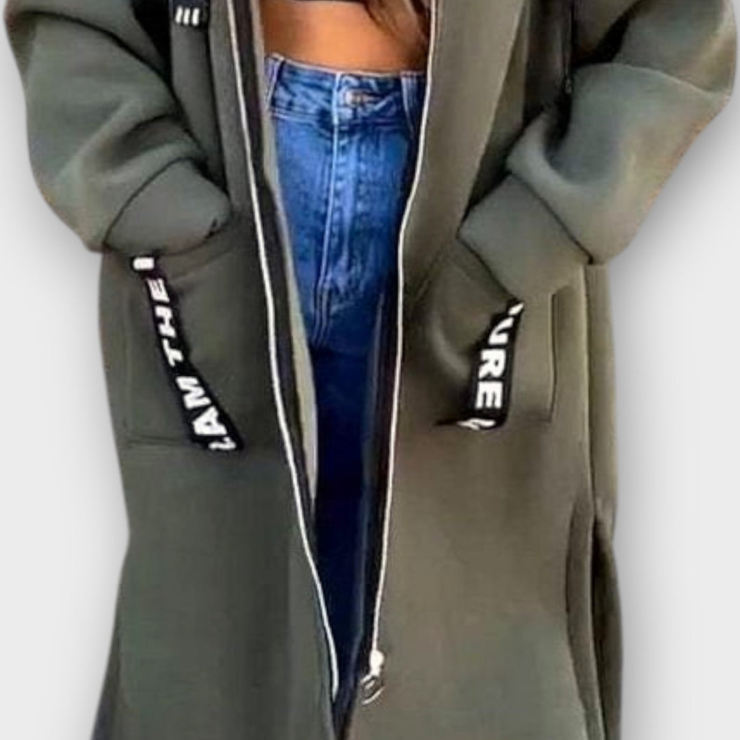 City Comfort Longline Hooded Jacket