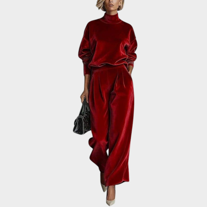 Velour Two Piece Lounge Set