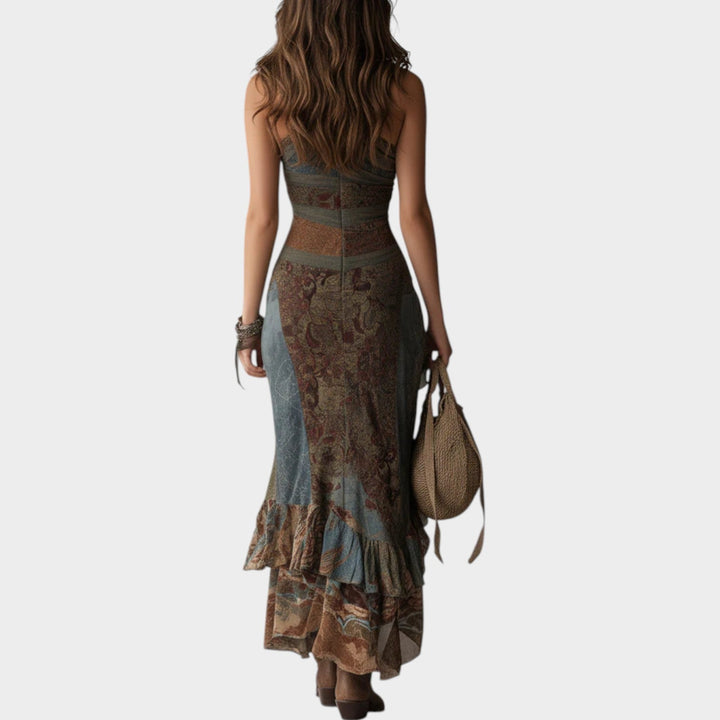 Boho One-Shoulder Asymmetric Dress