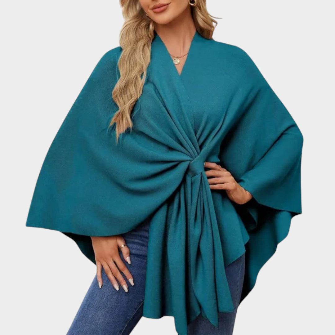 Chic Draped Cape Top
