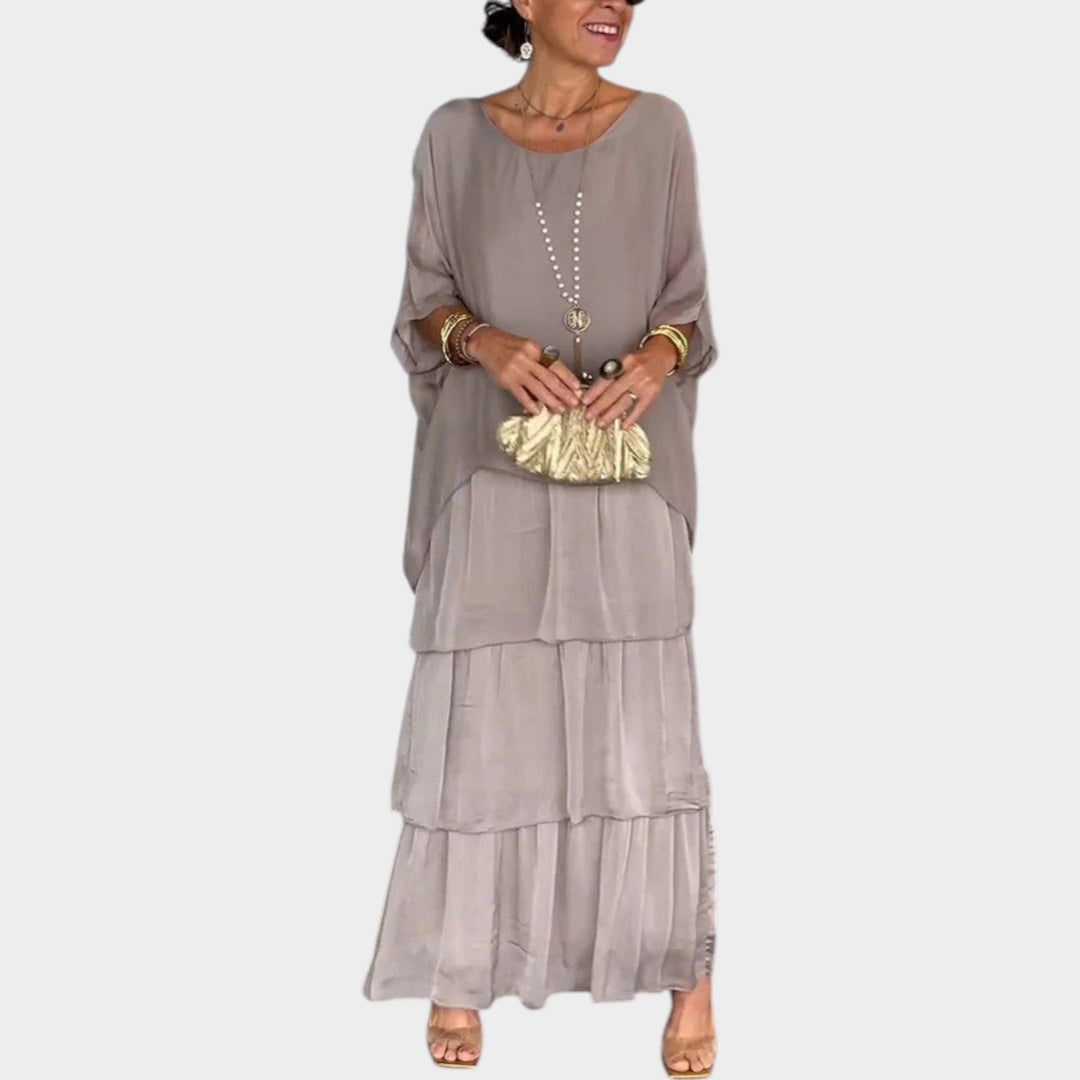Flowy Tiered Boho Maxi Dress