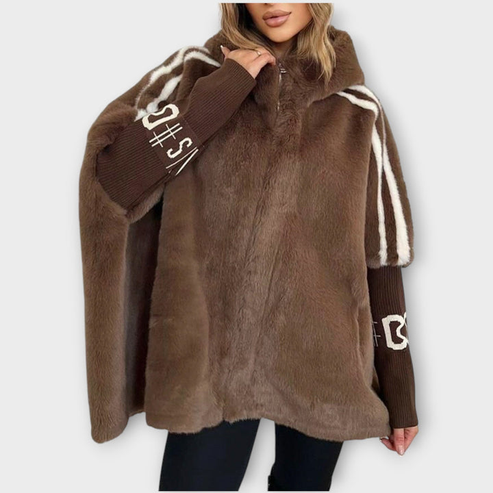 Opulent Faux Fur Hooded Coat