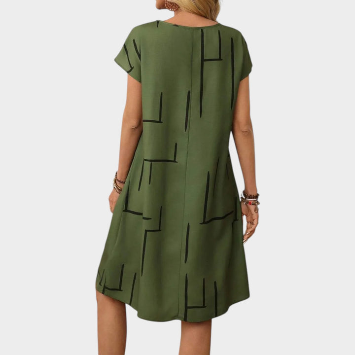 Modern Printed Relaxed Dress