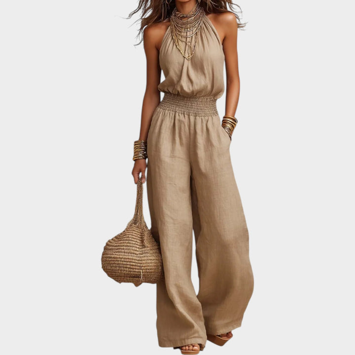 Chic Halter Wide-Leg Jumpsuit