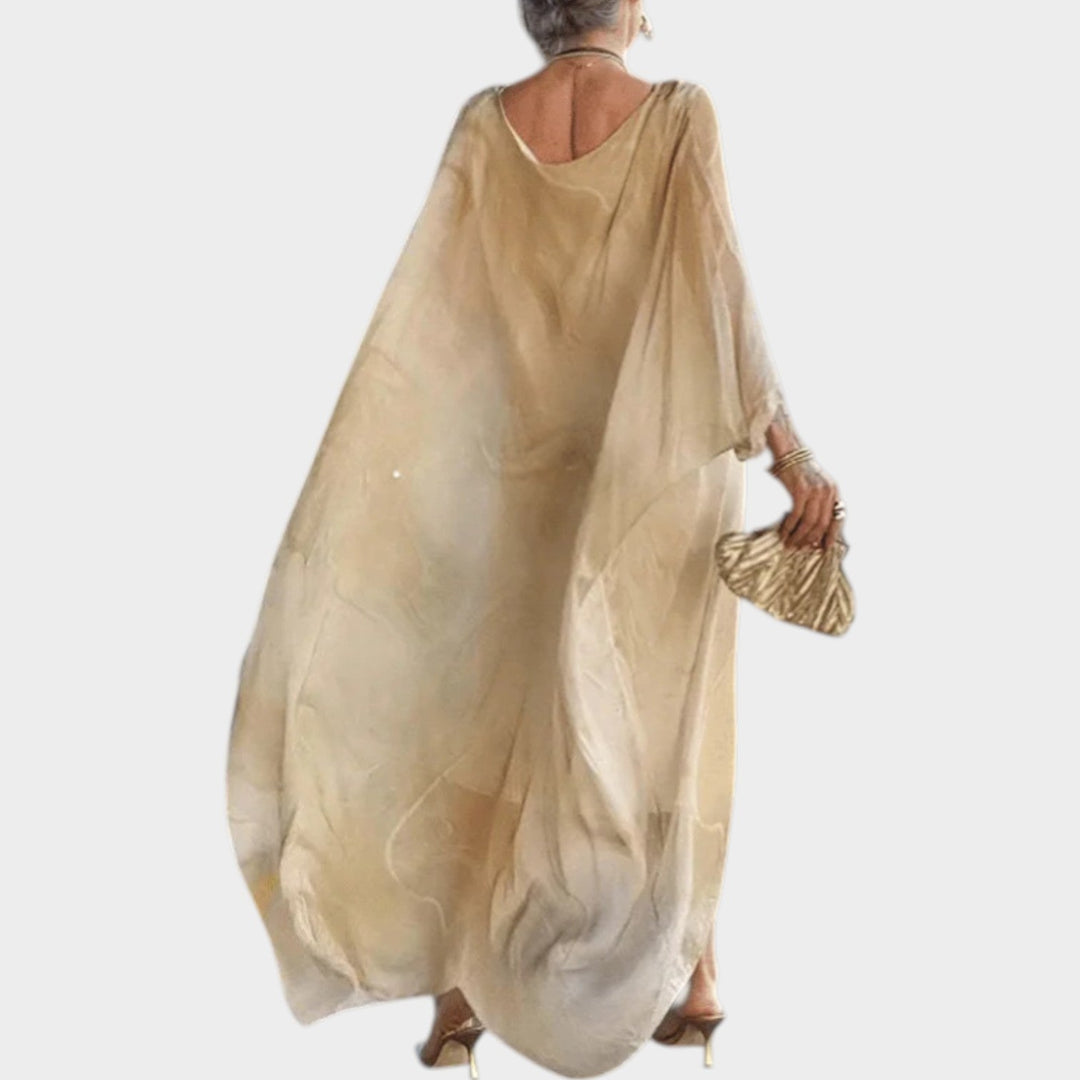 Artistic Flow Maxi Kaftan Dress
