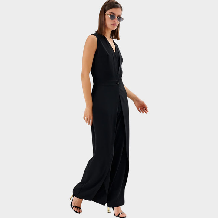 Tailored Sleeveless Blazer Jumpsuit