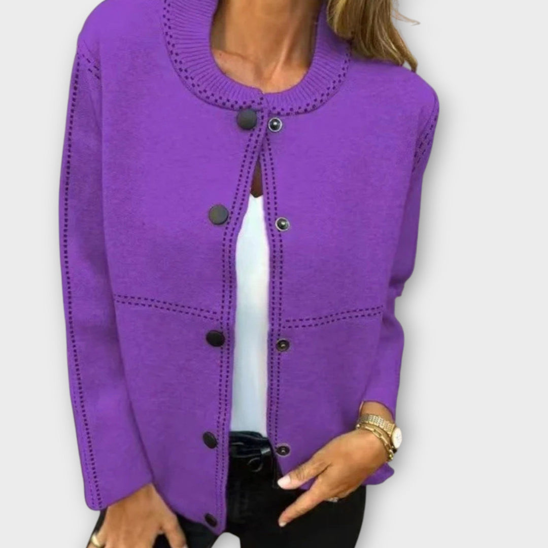 Timeless Button-Front Cardigan with Easy Elegance