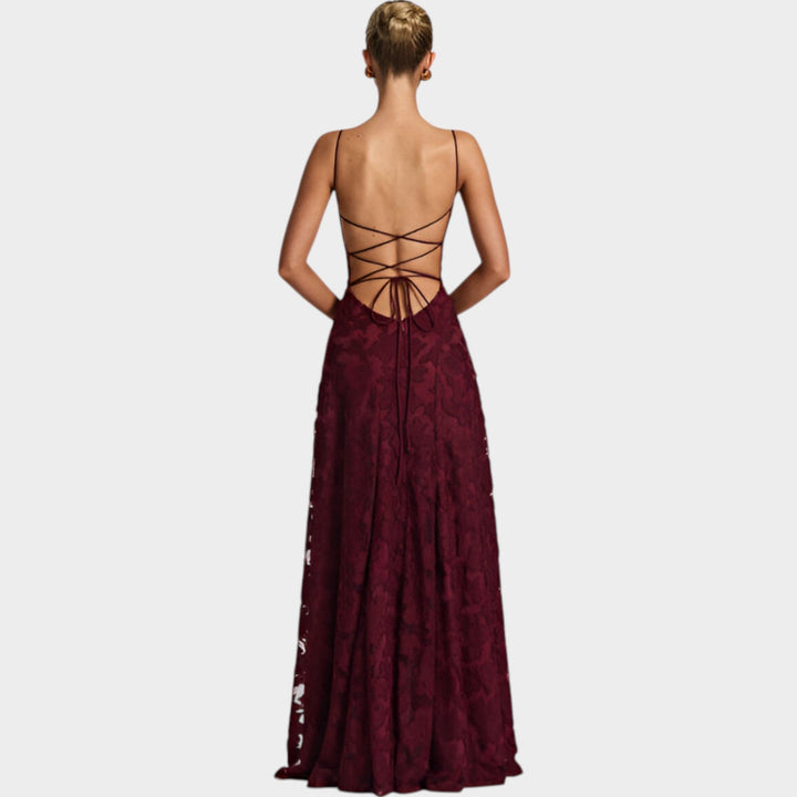 Floral Lace Maxi Gown