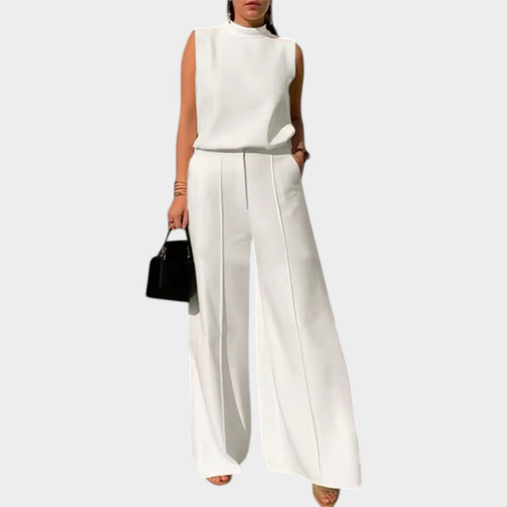 Chic Sleeveless Two-Piece Set