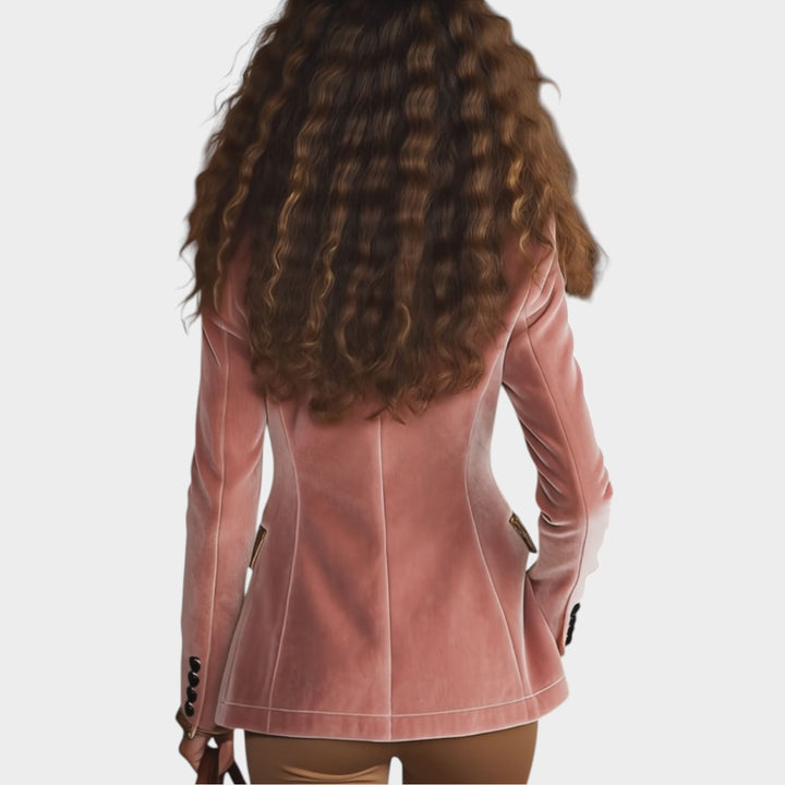 Statement Velvet Blazer Jacket
