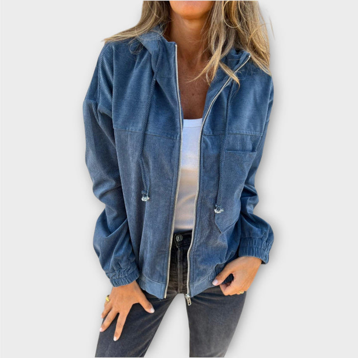 Relaxed Fit Zip-Up Hoodie