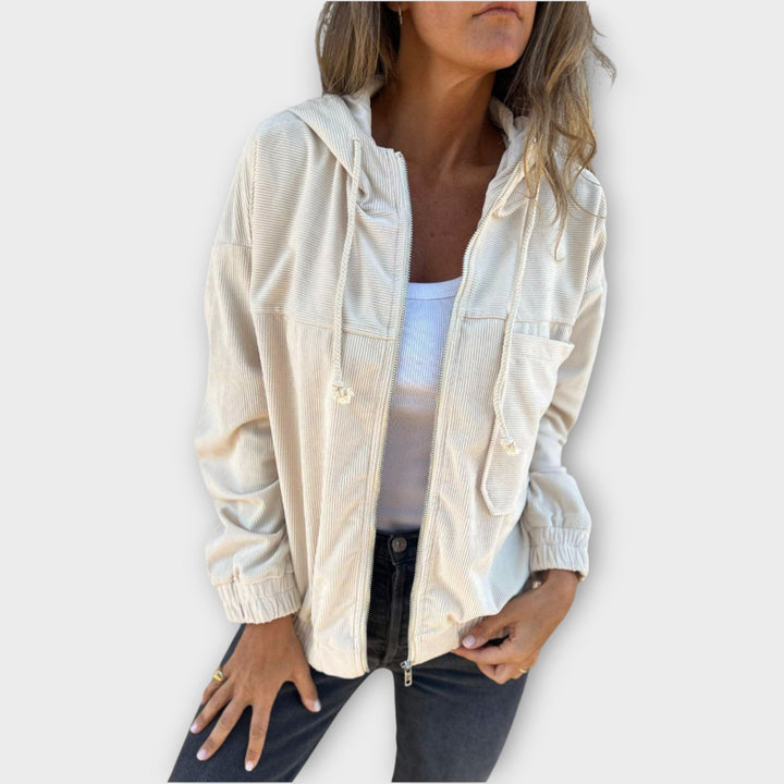 Relaxed Fit Zip-Up Hoodie