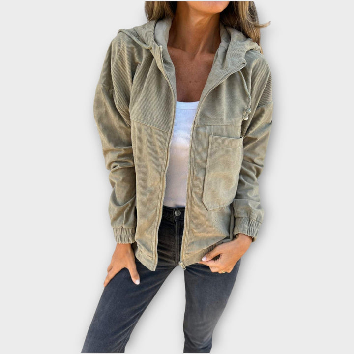 Relaxed Fit Zip-Up Hoodie