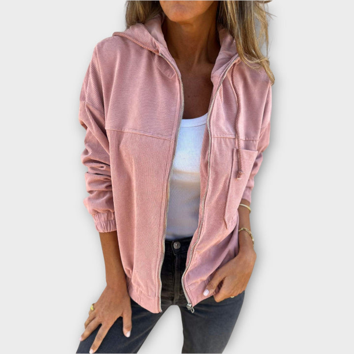 Relaxed Fit Zip-Up Hoodie