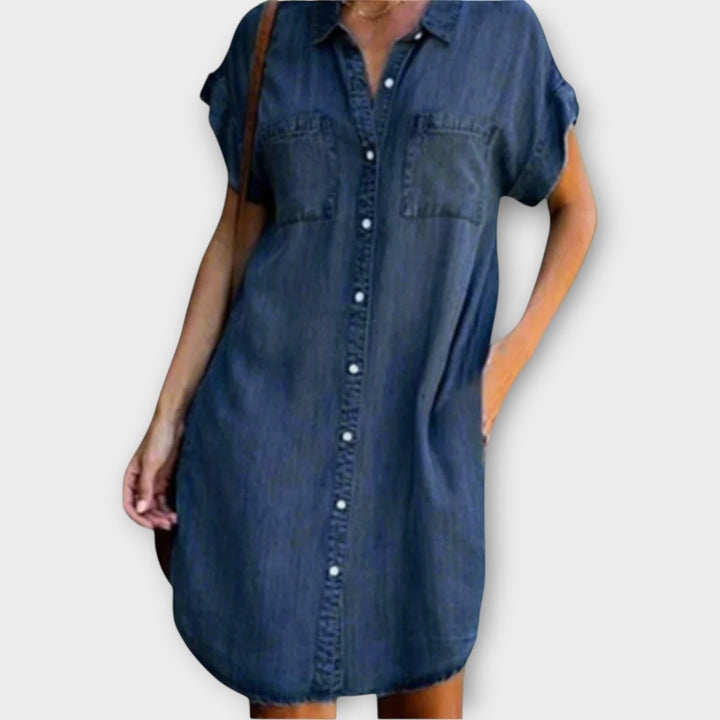 Mini dress made of elastic fabric