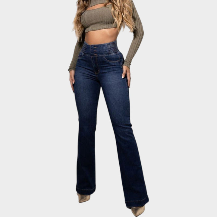 High-Waisted Flare Jeans