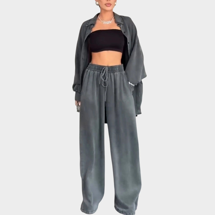 Effortless Chic Two-Piece Casual Suit
