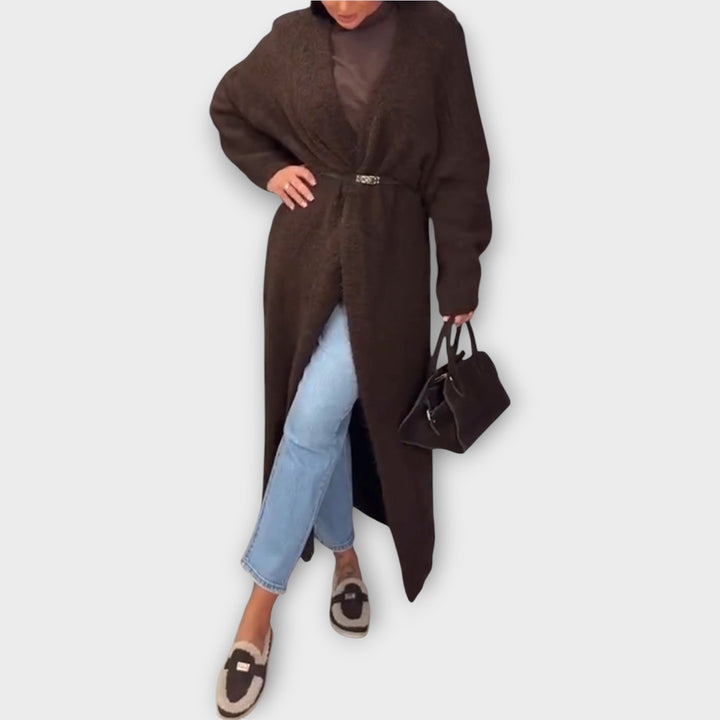 Cozy Belted Longline Cardigan
