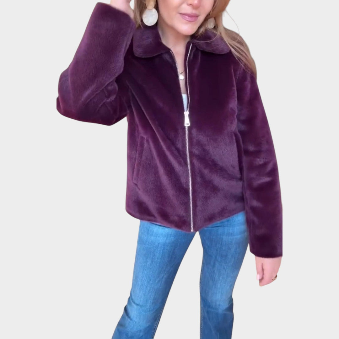 Plush Zip-Up Jacket