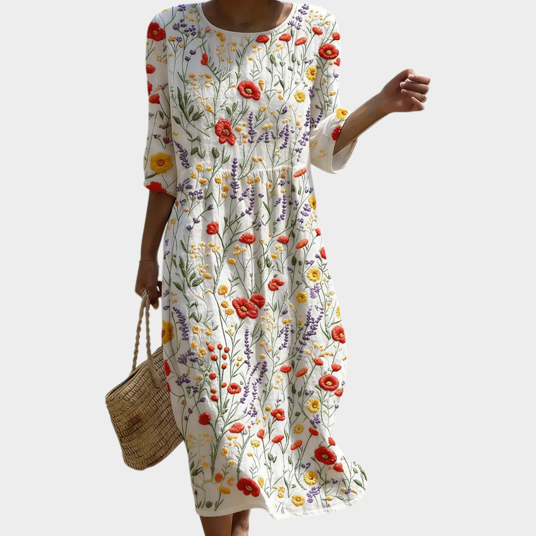 Wildflower Meadow Midi Dress