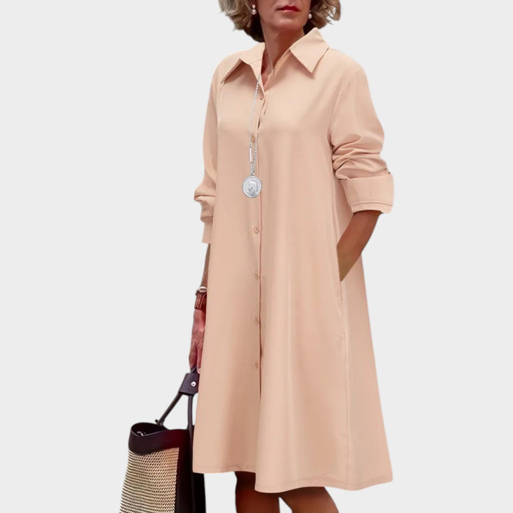 Classic Button-Down Shirt Dress