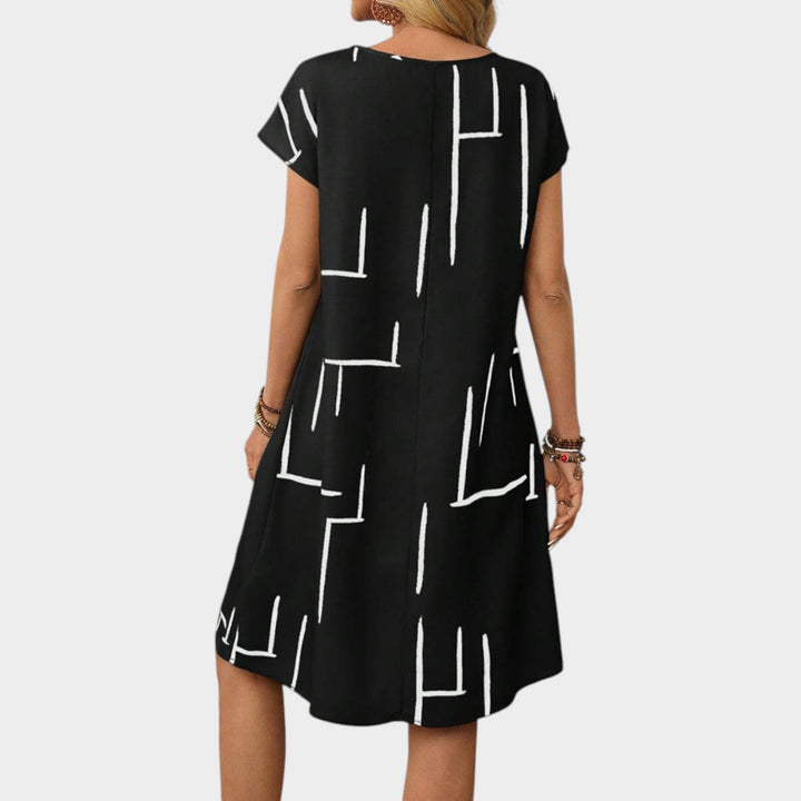Modern Printed Relaxed Dress