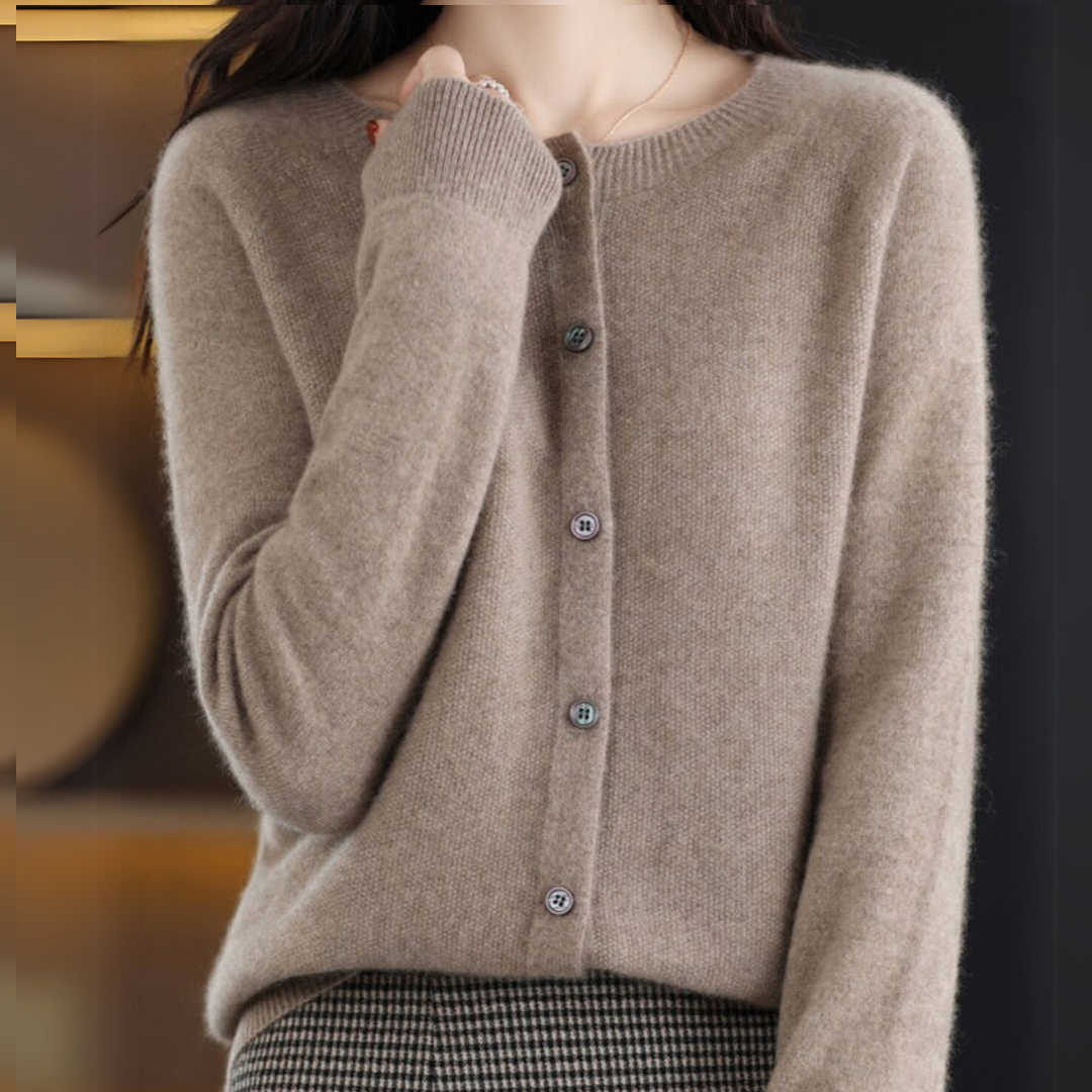 Elena | Classic Button-Up Cardigan