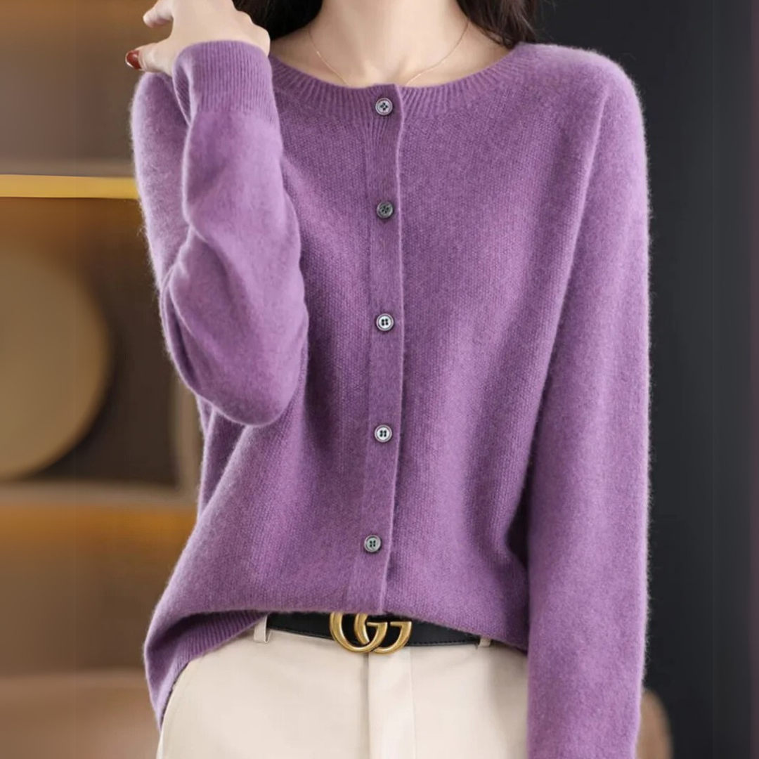 Elena | Classic Button-Up Cardigan