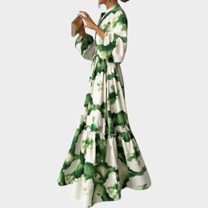 Bohemian Tie-Dye Maxi Dress