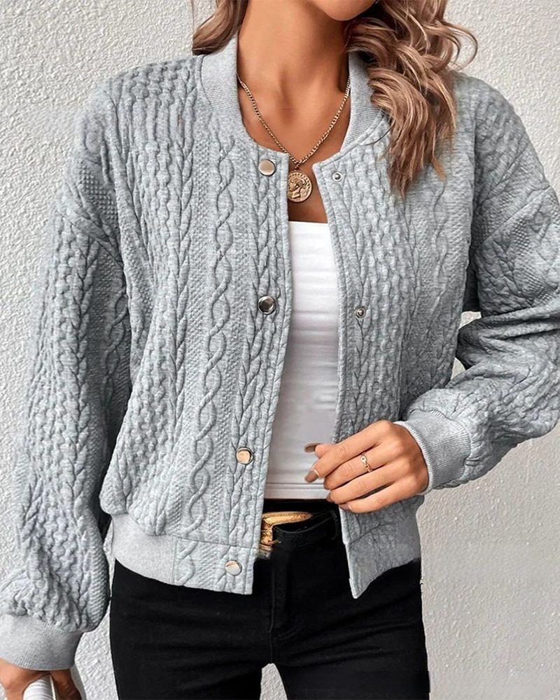 Elana™ - Relaxed Fit Button-Up Sweater