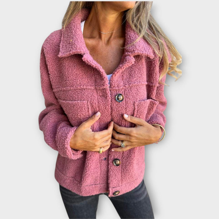 Charming Cozy Button-Up Sherpa Jacket