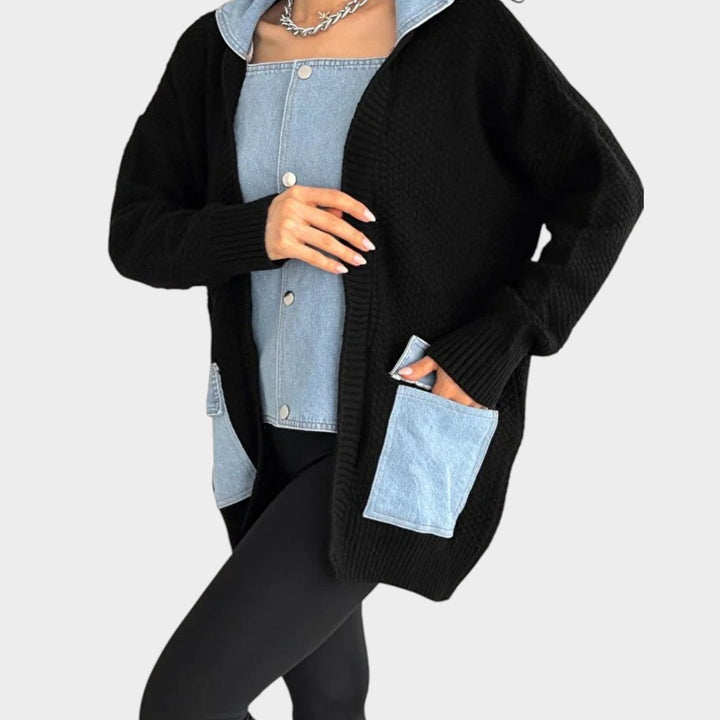Effortless Layered Knit Jacket