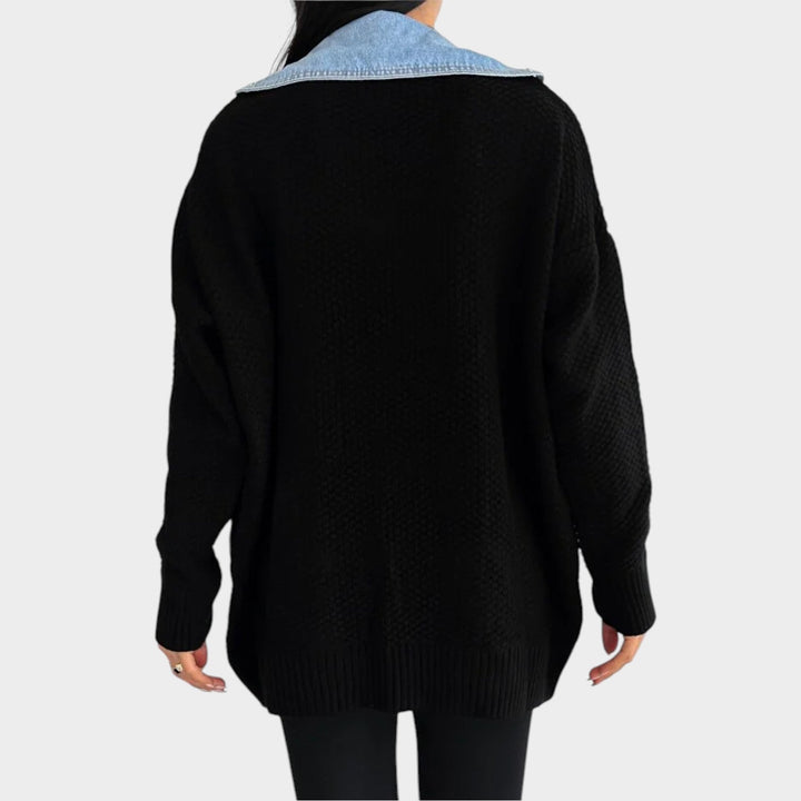 Effortless Layered Knit Jacket