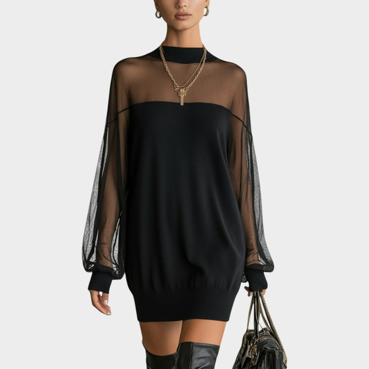Sheer Nights Mini Dress