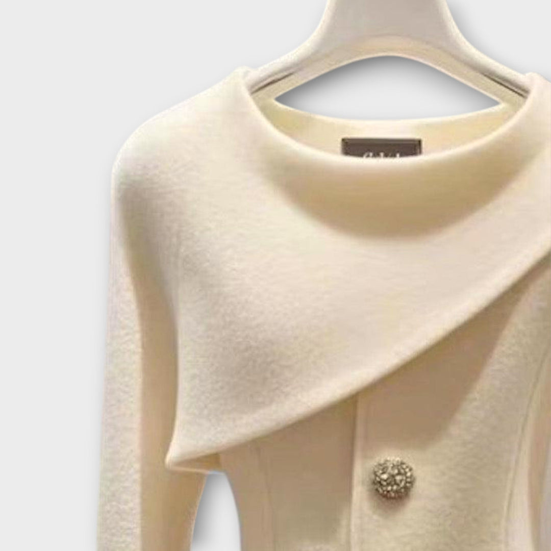 Off-Center Button Blazer