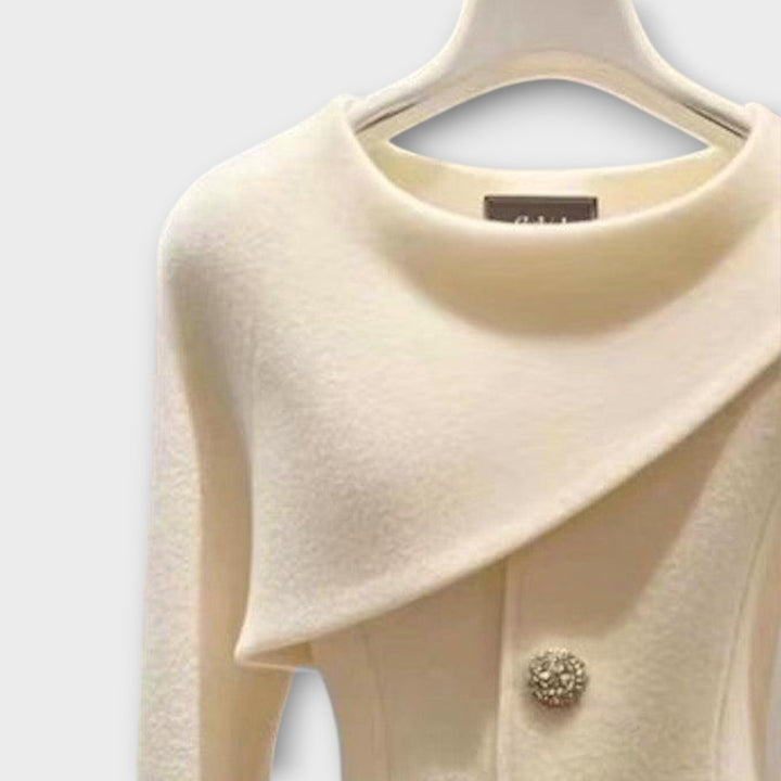 Off-Center Button Blazer