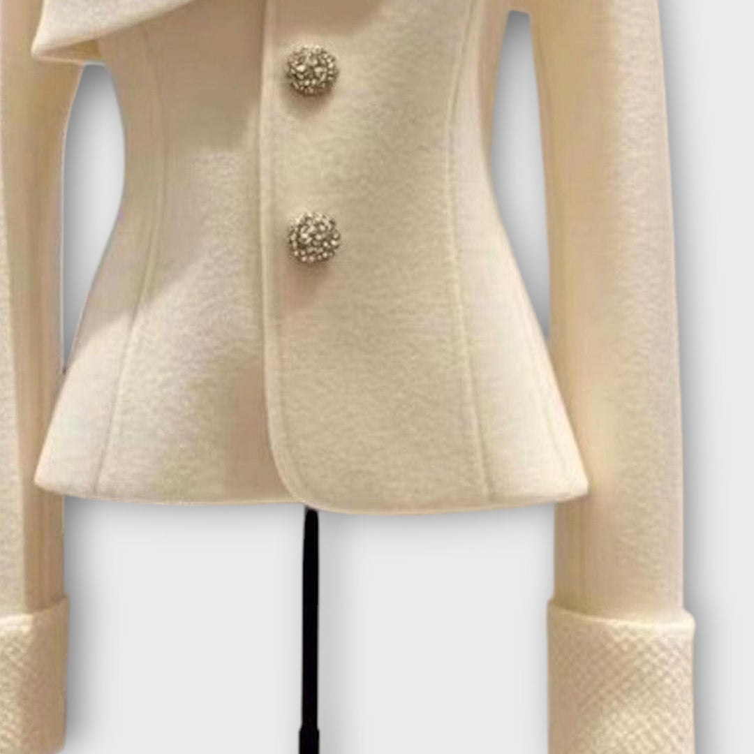 Off-Center Button Blazer