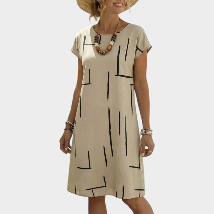 Modern Printed Relaxed Dress