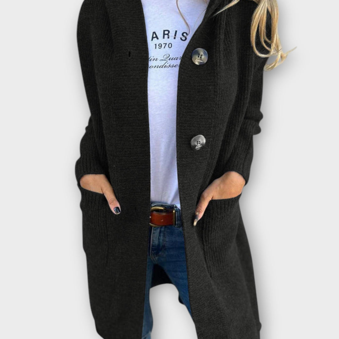 Comfortable Longline Cardigan with Button Front