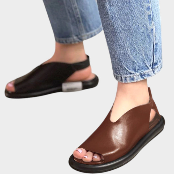 Modern Open-Toe Leather Sandals