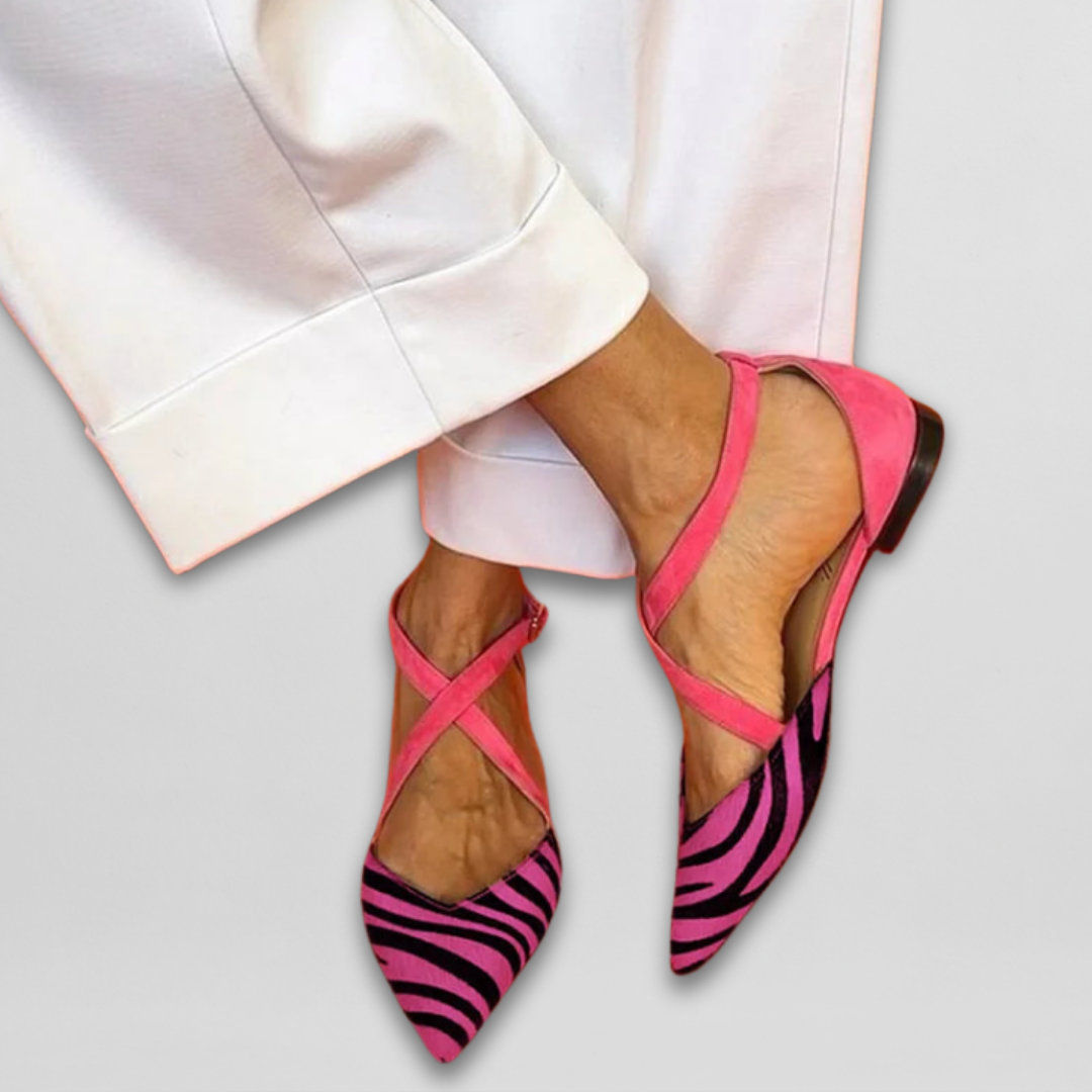 Ballet Flats with Stylish Straps
