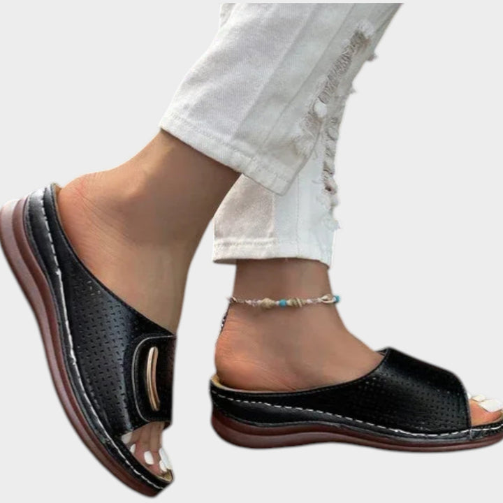 Perforated Comfort Slide Sandals