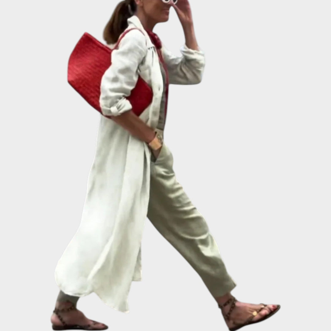 Effortless Long Shirt & Pants Set