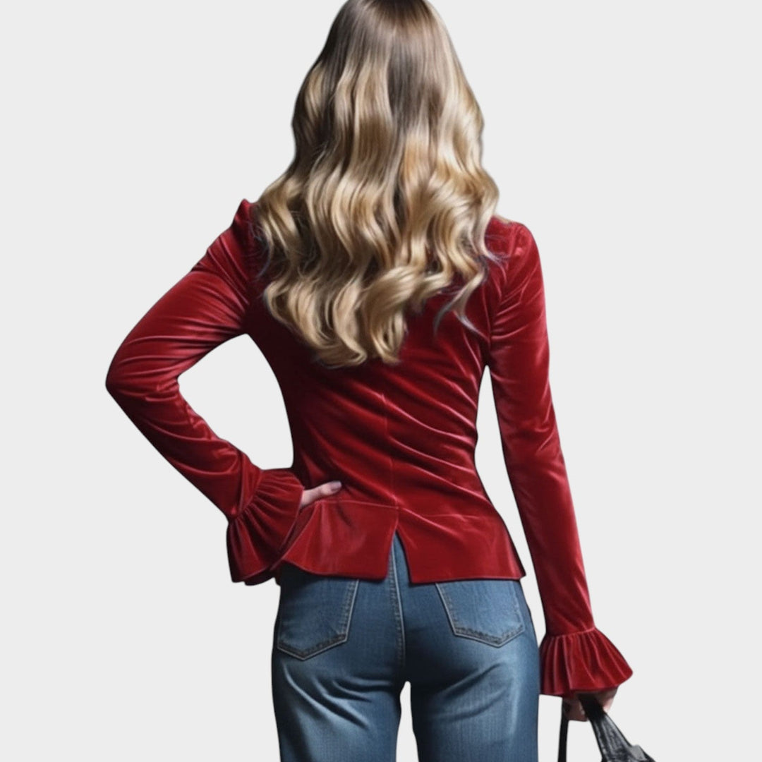 Statement Blouse with Ruffled Details