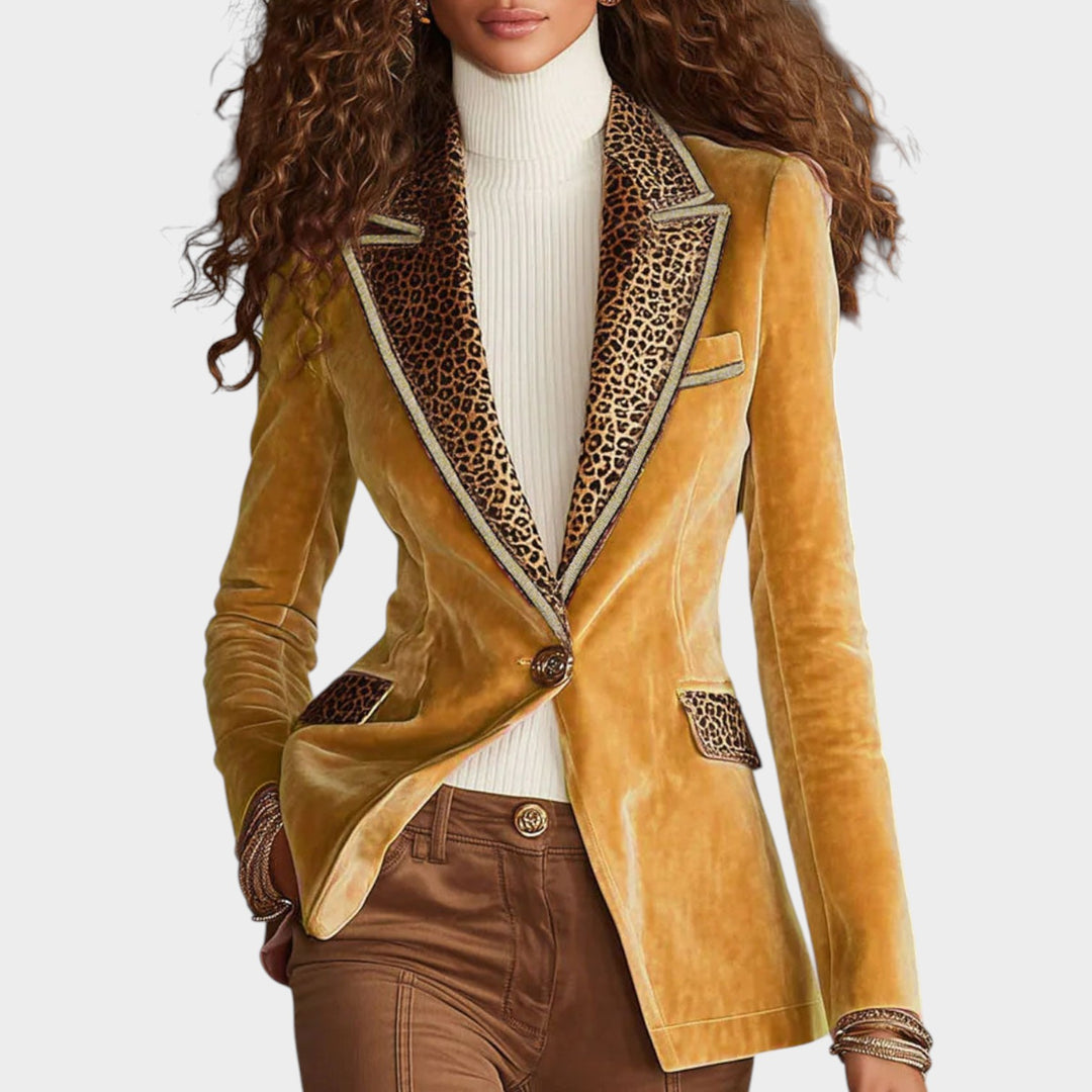 Statement Velvet Blazer Jacket