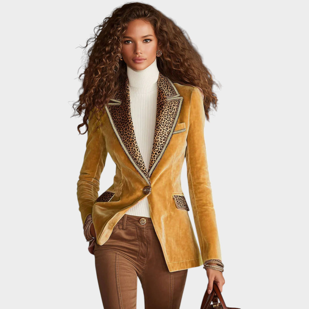 Statement Velvet Blazer Jacket