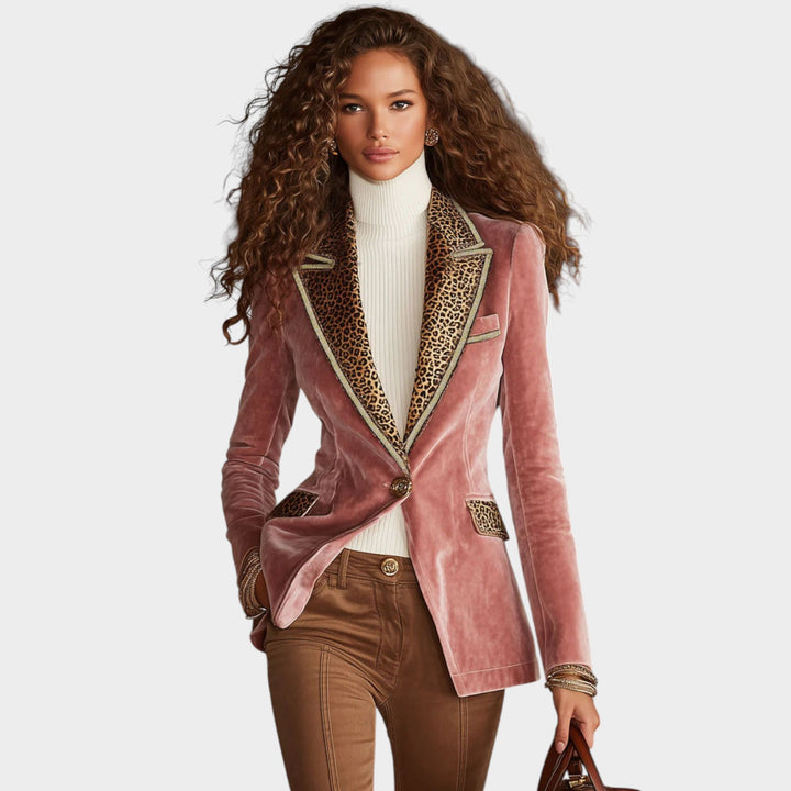 Statement Velvet Blazer Jacket