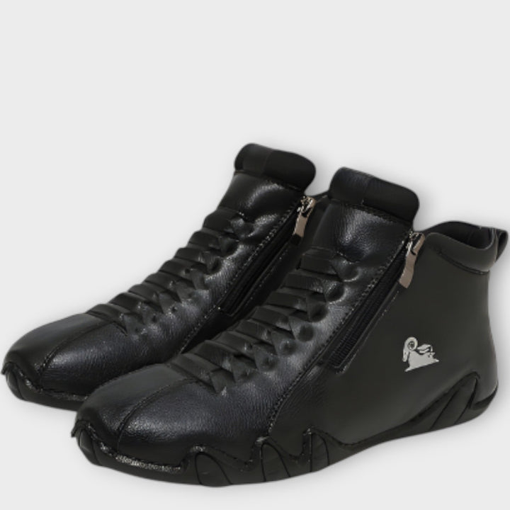 Sleek Minimalist Side-Zip Sneakers