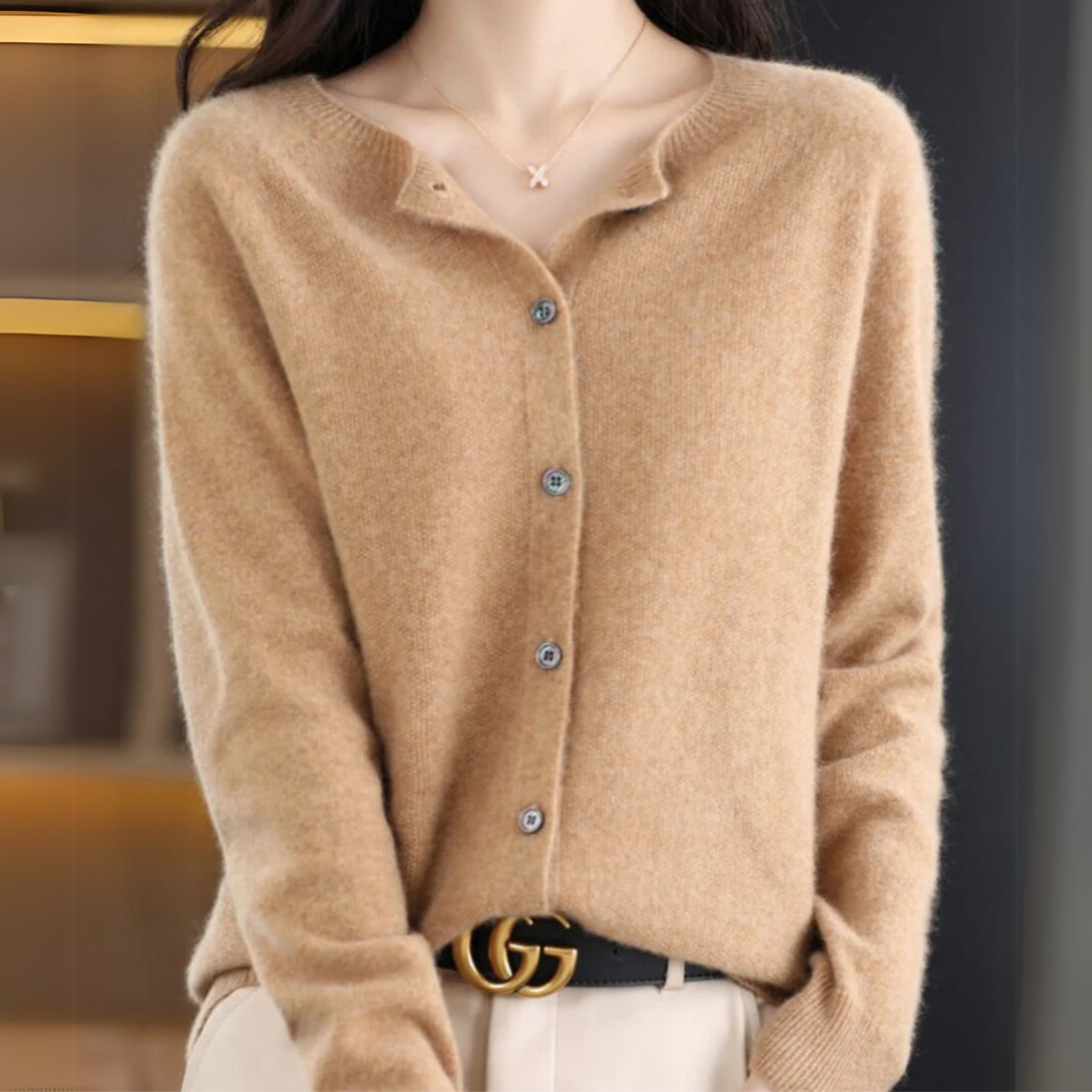 Elena | Classic Button-Up Cardigan